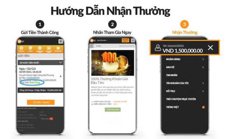 Các bước giao dịch được 188BET hướng dẫn chi tiết, dễ hiểu.