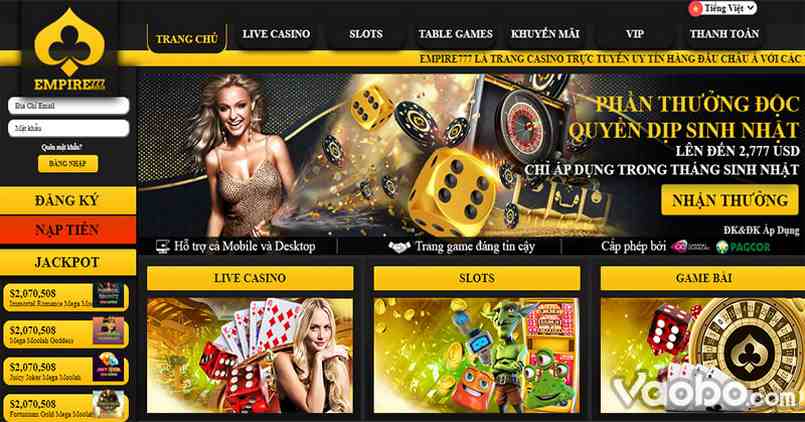 Live Casino tại Empire777